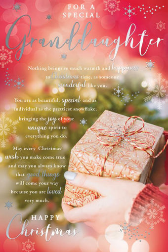Picture of SPECIAL GRANDDAUGHTER CHRISTMAS CARD